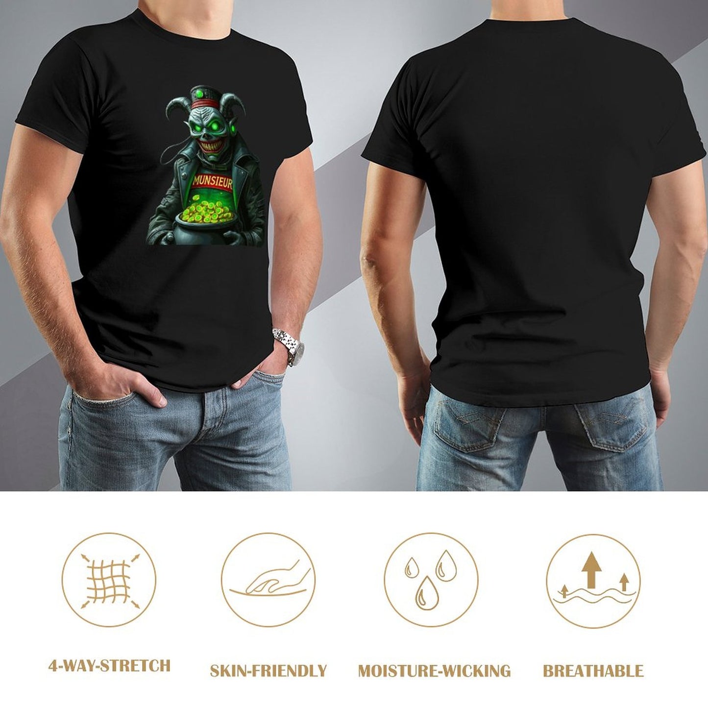 Munsieur St. Patrick's Day Collection Men – Celtic Runes & Irish Heritage Tee