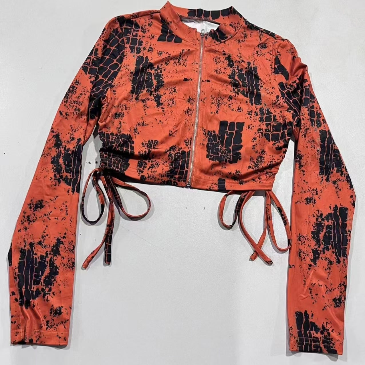 Women's Fashion Scale Printed Autumn Winter Romper Set Jumpsuit