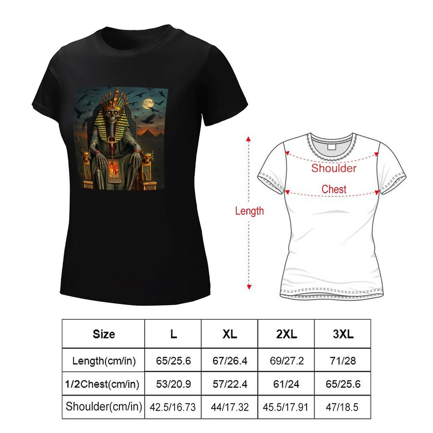 Munsieur Pharaoh's Reign Collection Women's T-Shirt (High Definition & Front Printing)
