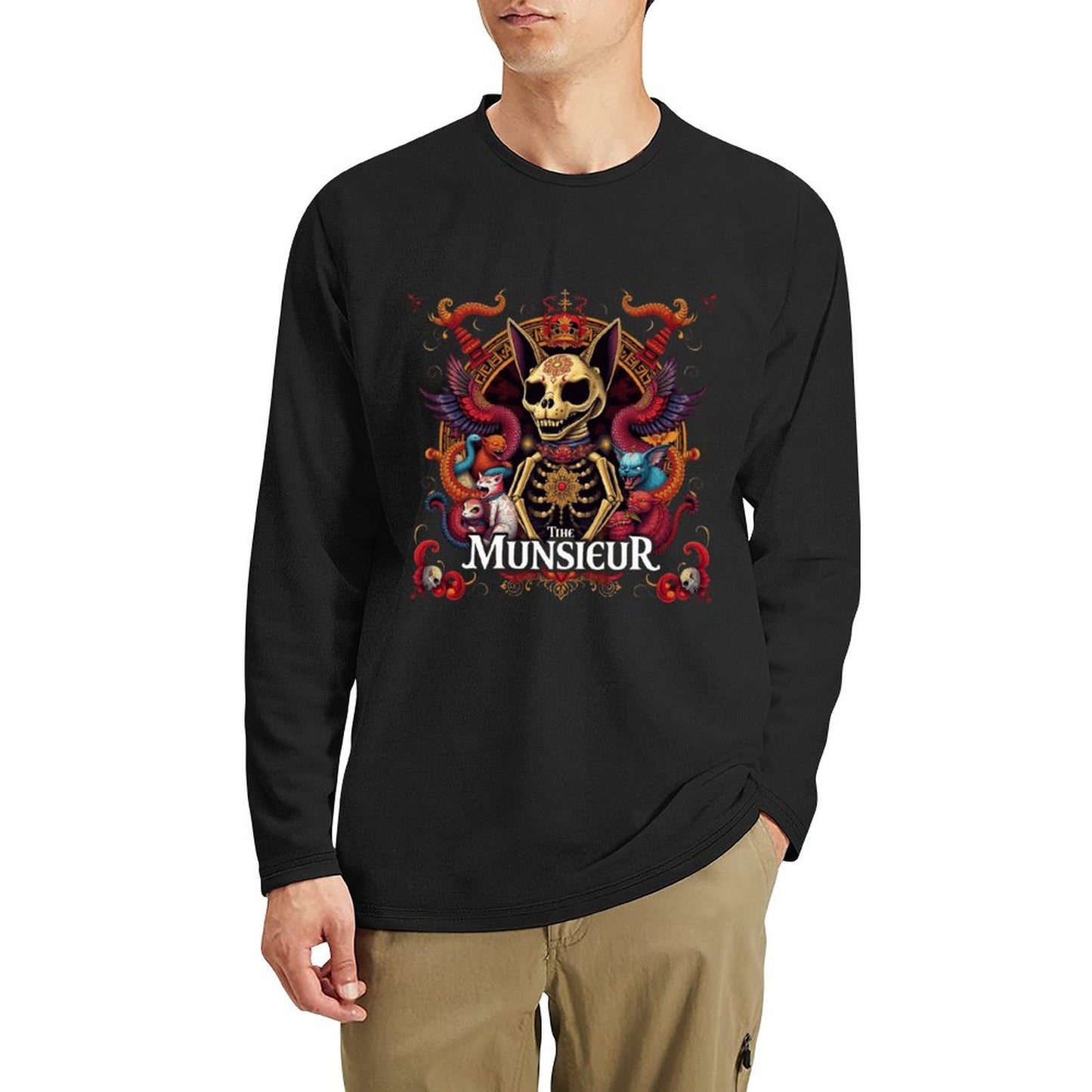 Munsieur Long Sleeve Tee for Men: Lightweight Feel with a Premium Look - Munsieur