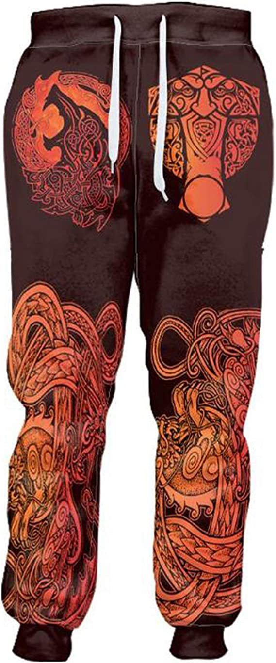 Men's Leisure Sports 3D Digital Printed Loose fit Joggers