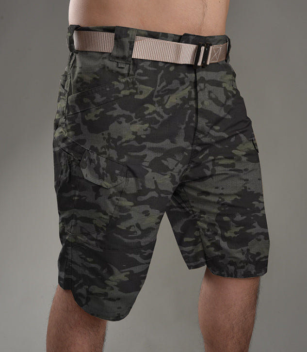 Men's City Tactical Casual Shorts Workwear Plaid Fabric Waterproof Free Shipping
