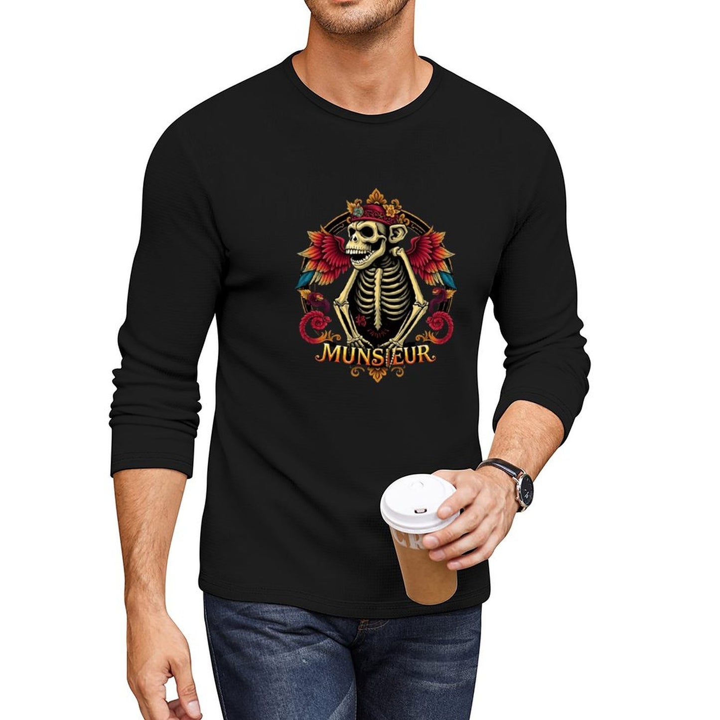 Munsieur Long Sleeve Tee for Men: A Timeless Classic for Any Occasion - Munsieur