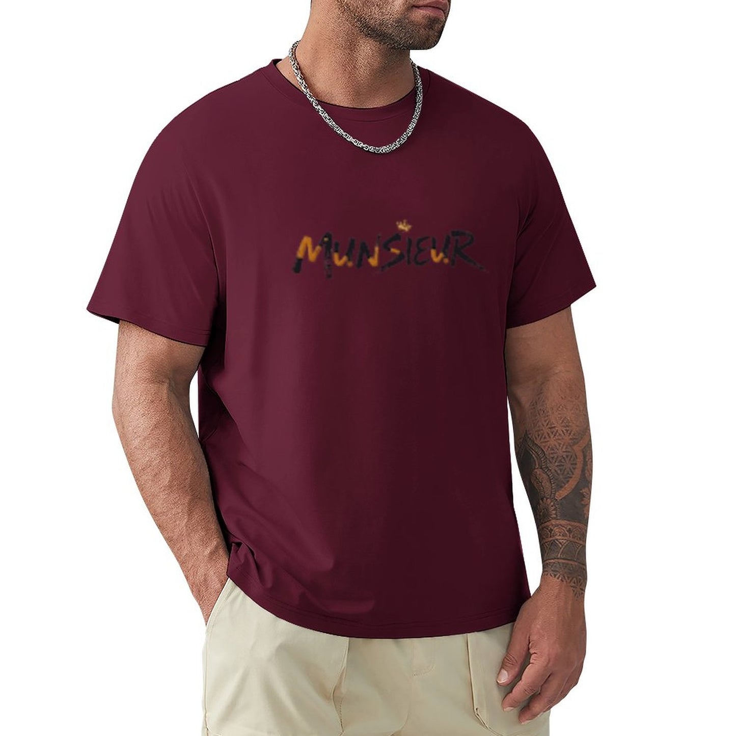 Munsieur Signature Men's Tee (High Definition & Front Printing)