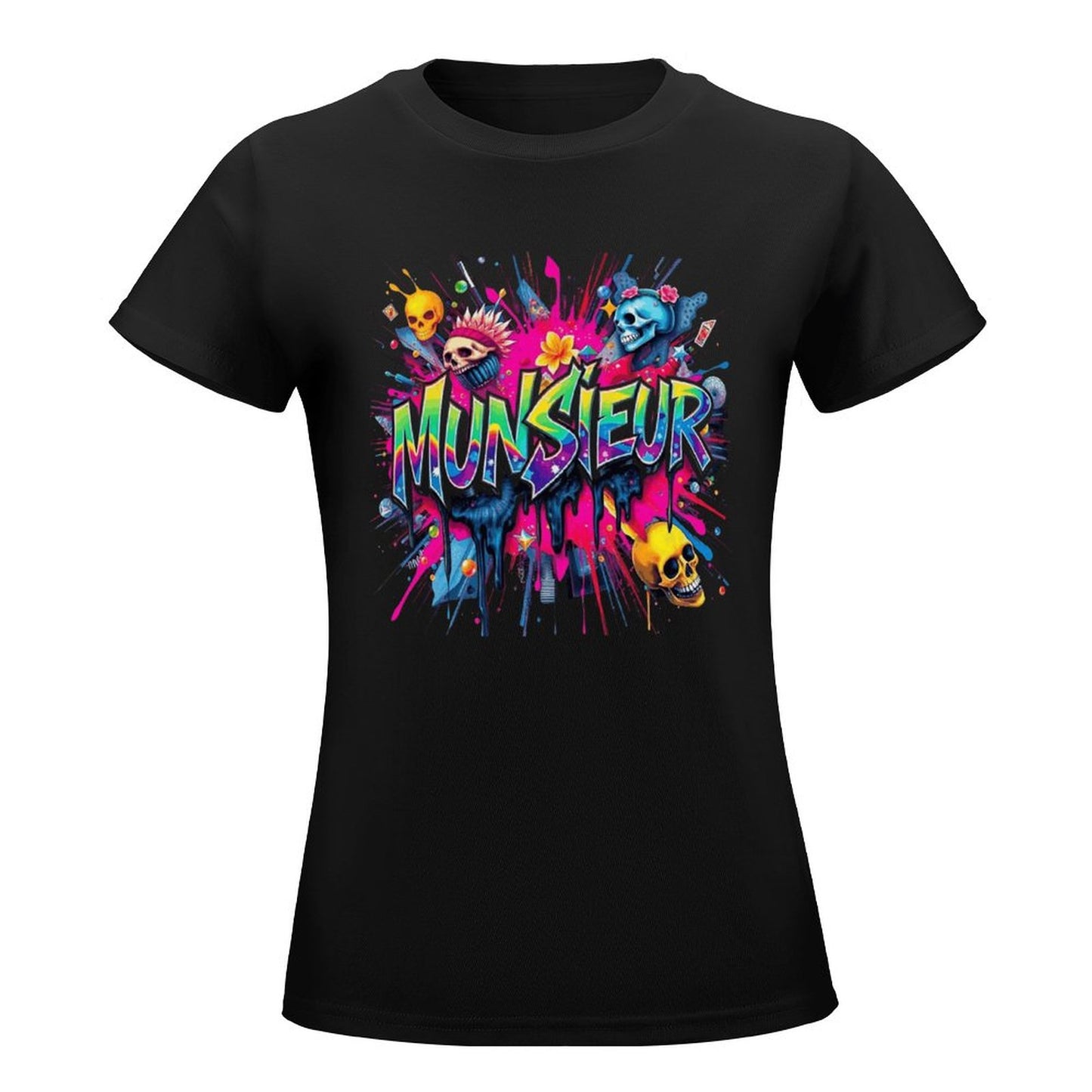 Women's Munsieur Brand T-shirt Streetwear Fashion