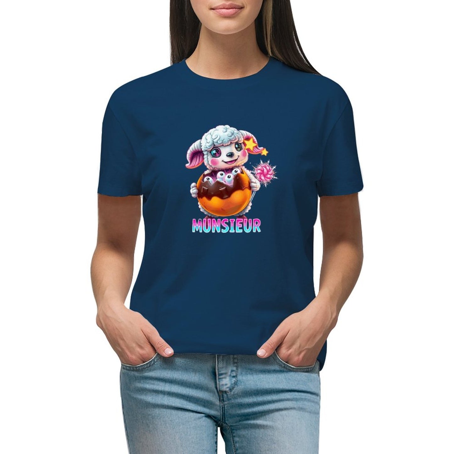 Munsieur Brand Designer T-shirt for Women "Lil Bo" Streetwear for Her