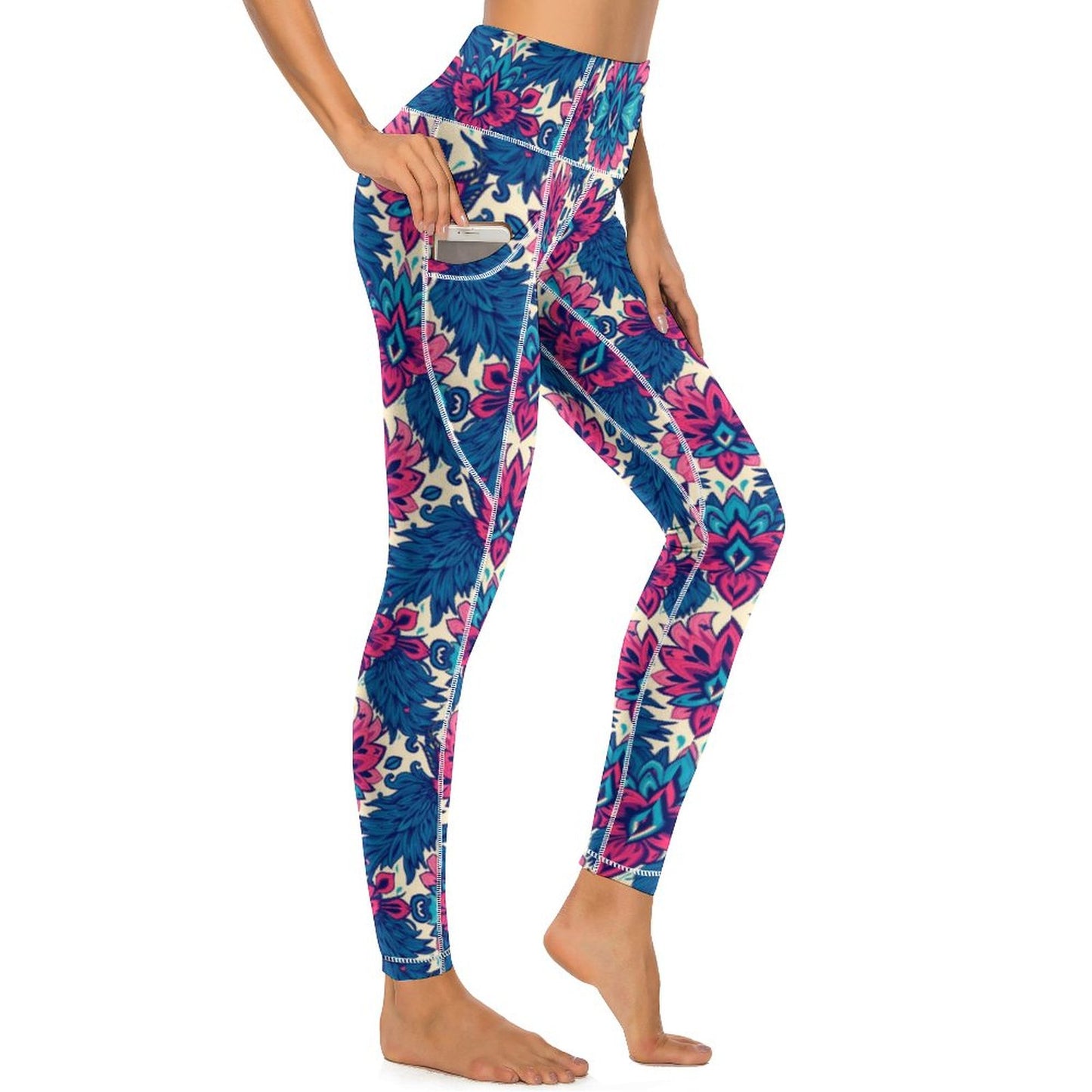 Munsieur Custom Printed Yoga Leggings with 2 Pockets
