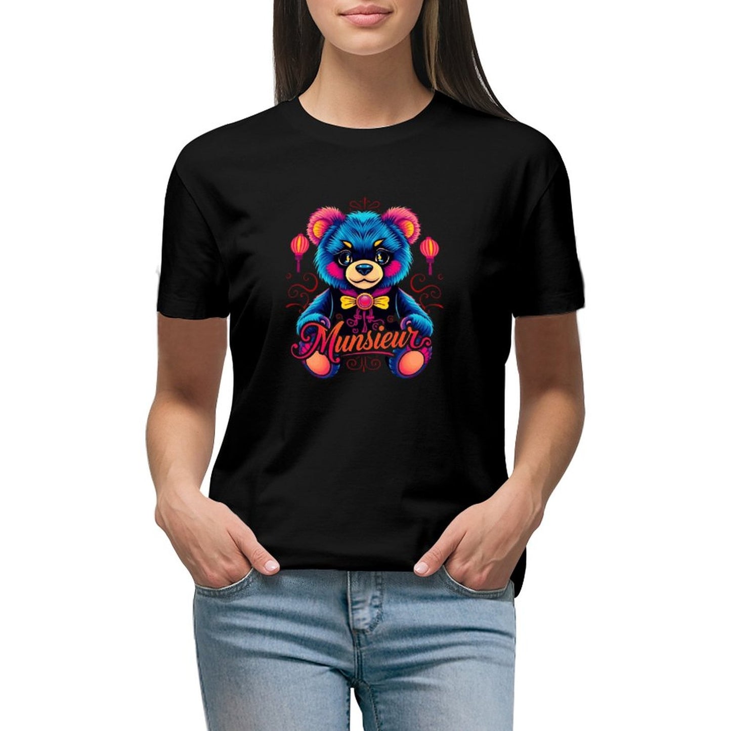 Munsieur Brand T-shirt Chinese Bear Streetwear Design