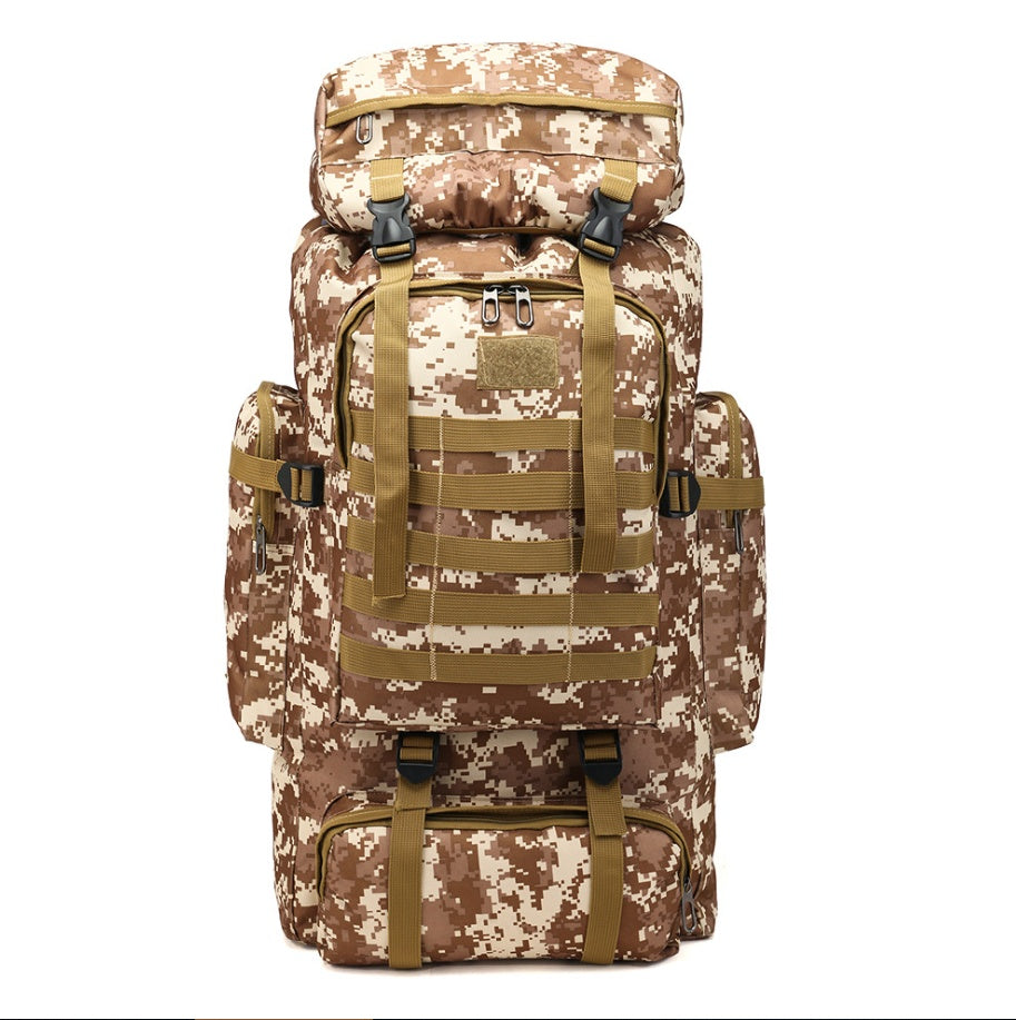 Camouflage backpack mountaineering