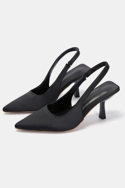 PU Leather Point Toe Pumps - Munsieur