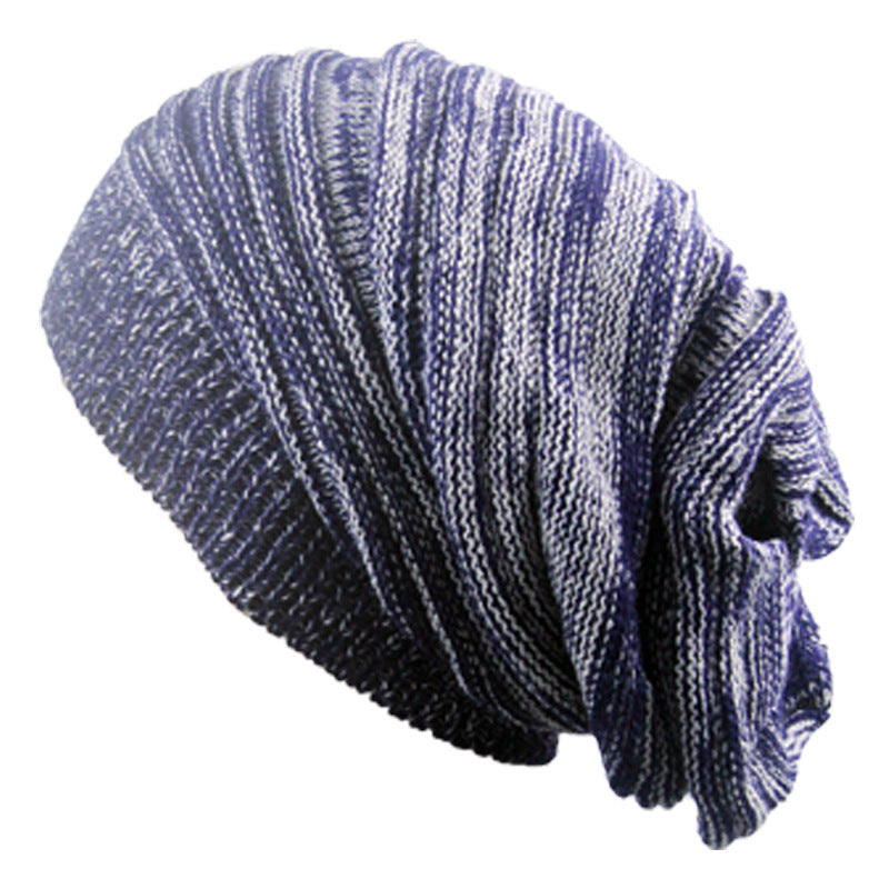 Two-color Melaleuca Pleated Warm Pile Hat