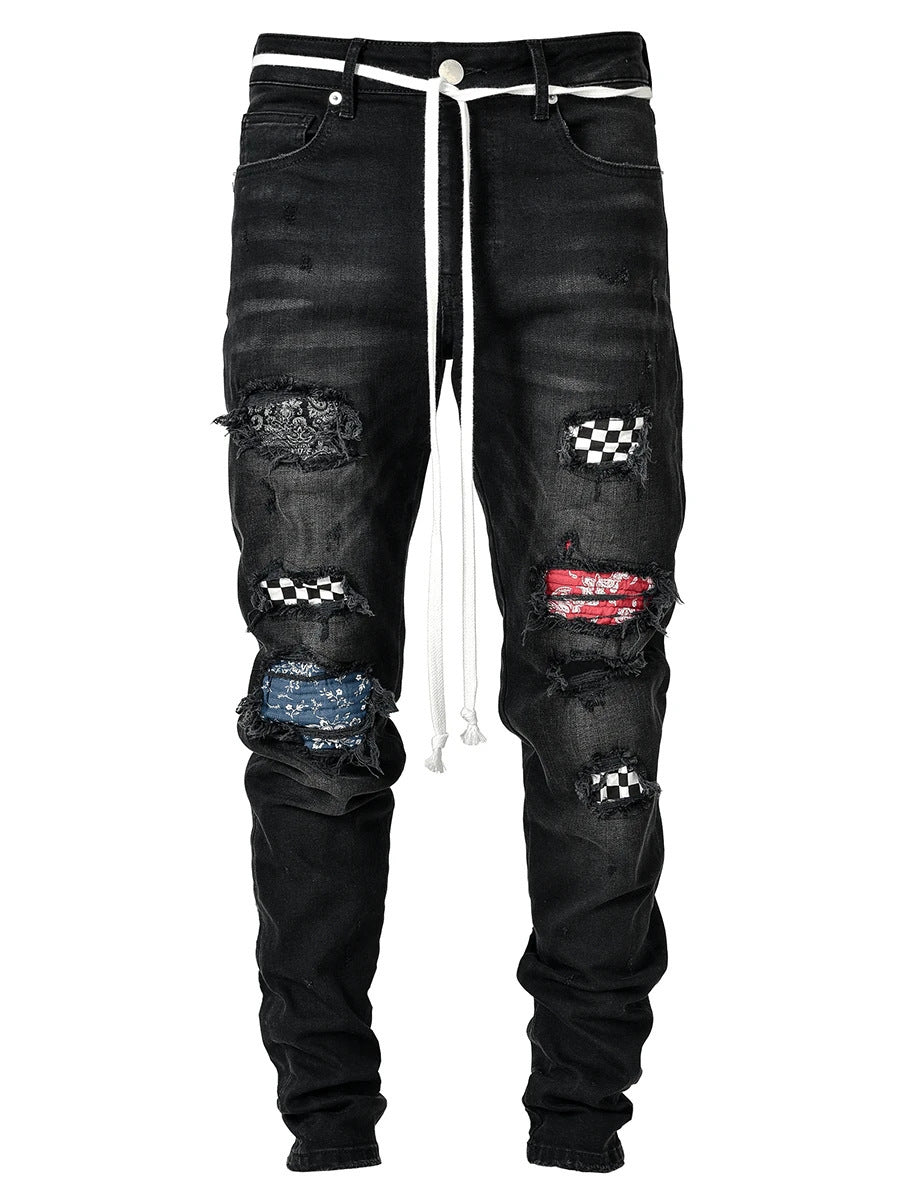 Slim-fit ripped pants Skinny Pants