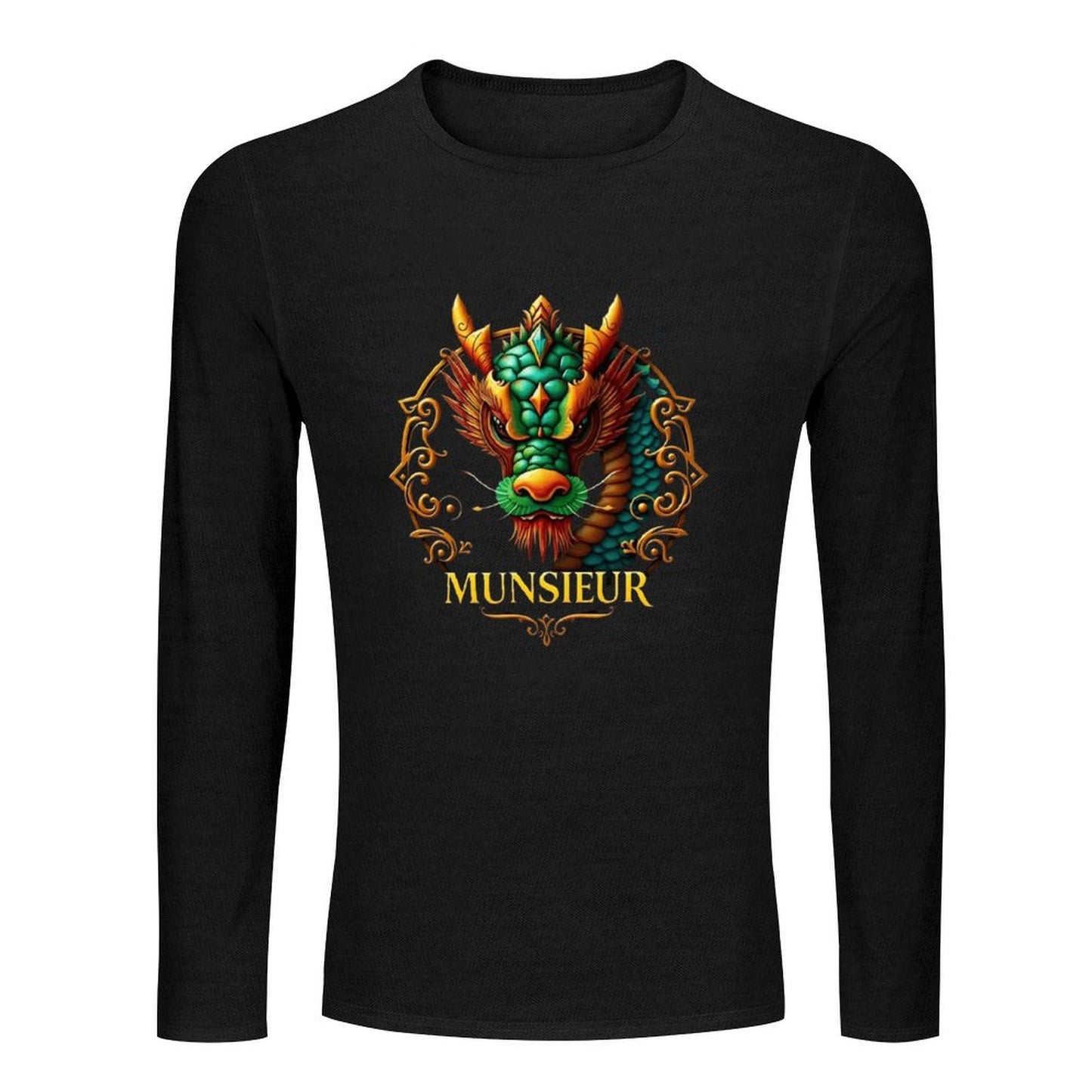 Munsieur Long Sleeve Tee for Men: Understated Elegance, Maximum Comfort - Munsieur