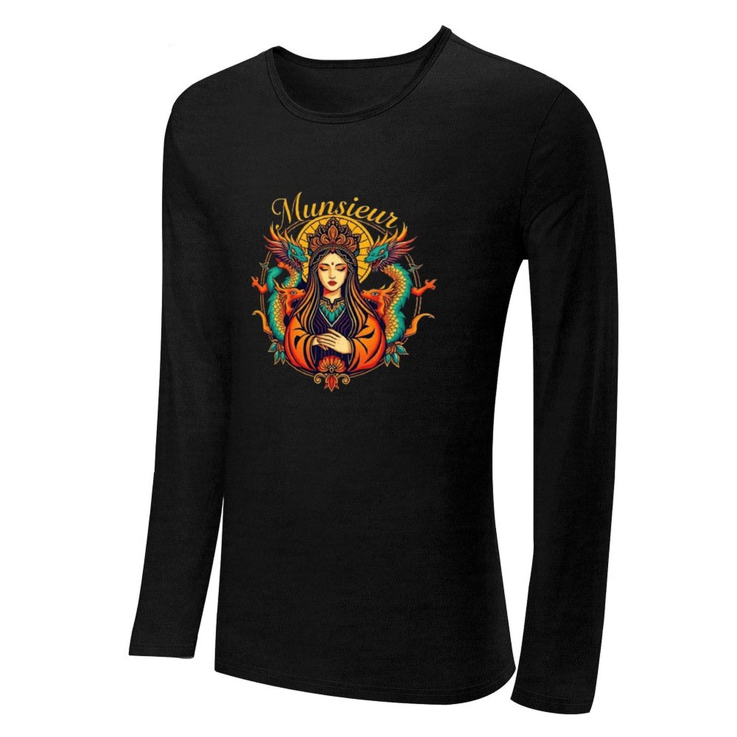 Munsieur Long Sleeve Tee for Men: Simple Yet Bold, Always On Point - Munsieur