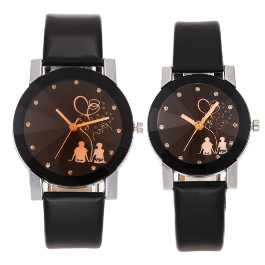 New Couple Trendy Stylish Glossy Simple Elegant Couples Watch