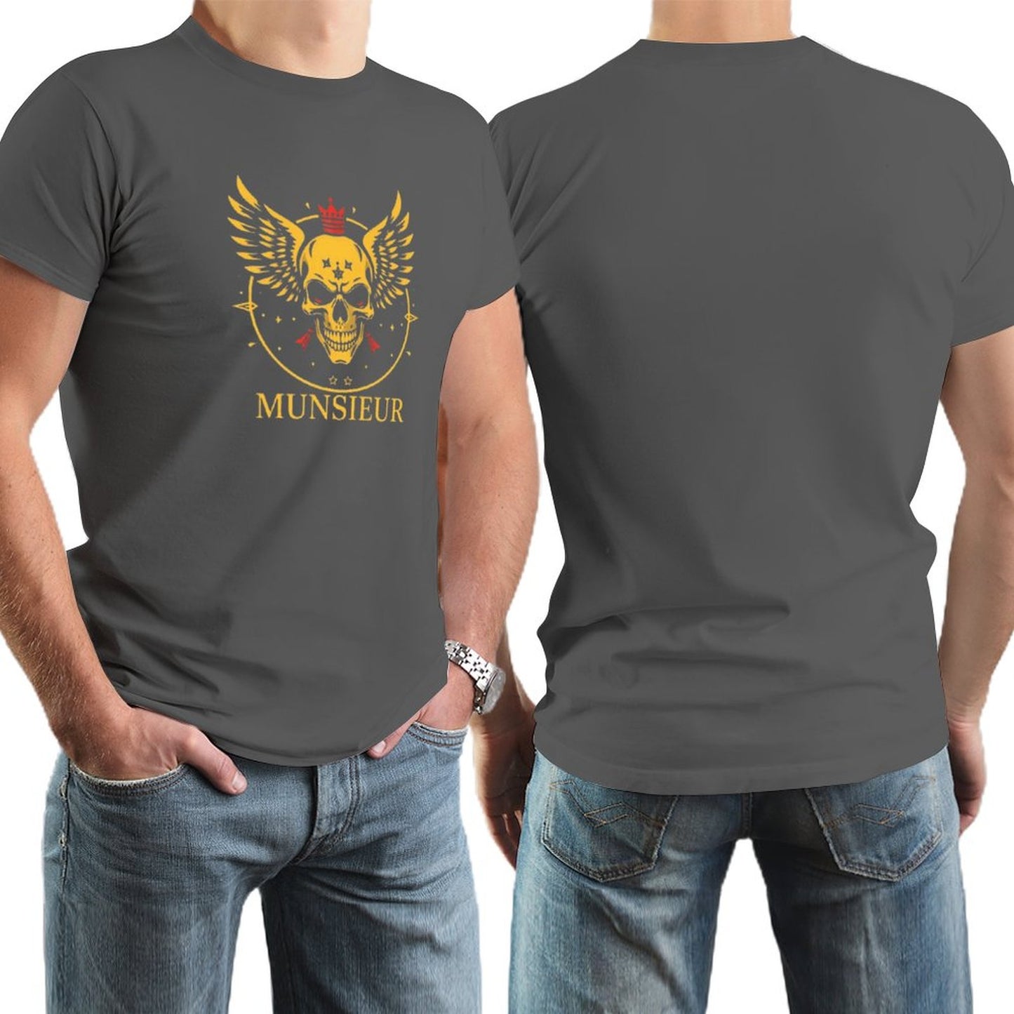 Men's Munsieur Branded Tee "Skull King" Streetwear Design
