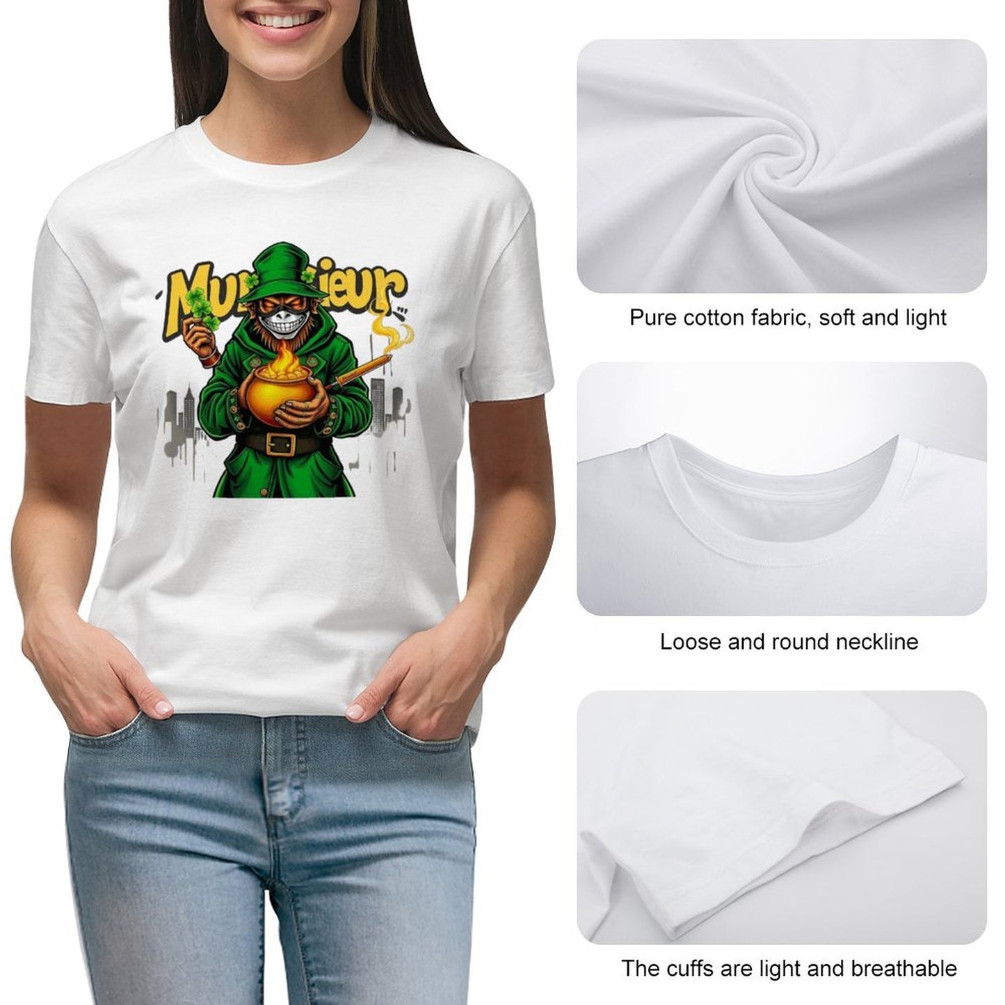 St. Patrick's Day Collection Women's Leprechaun Mafia T-shirt