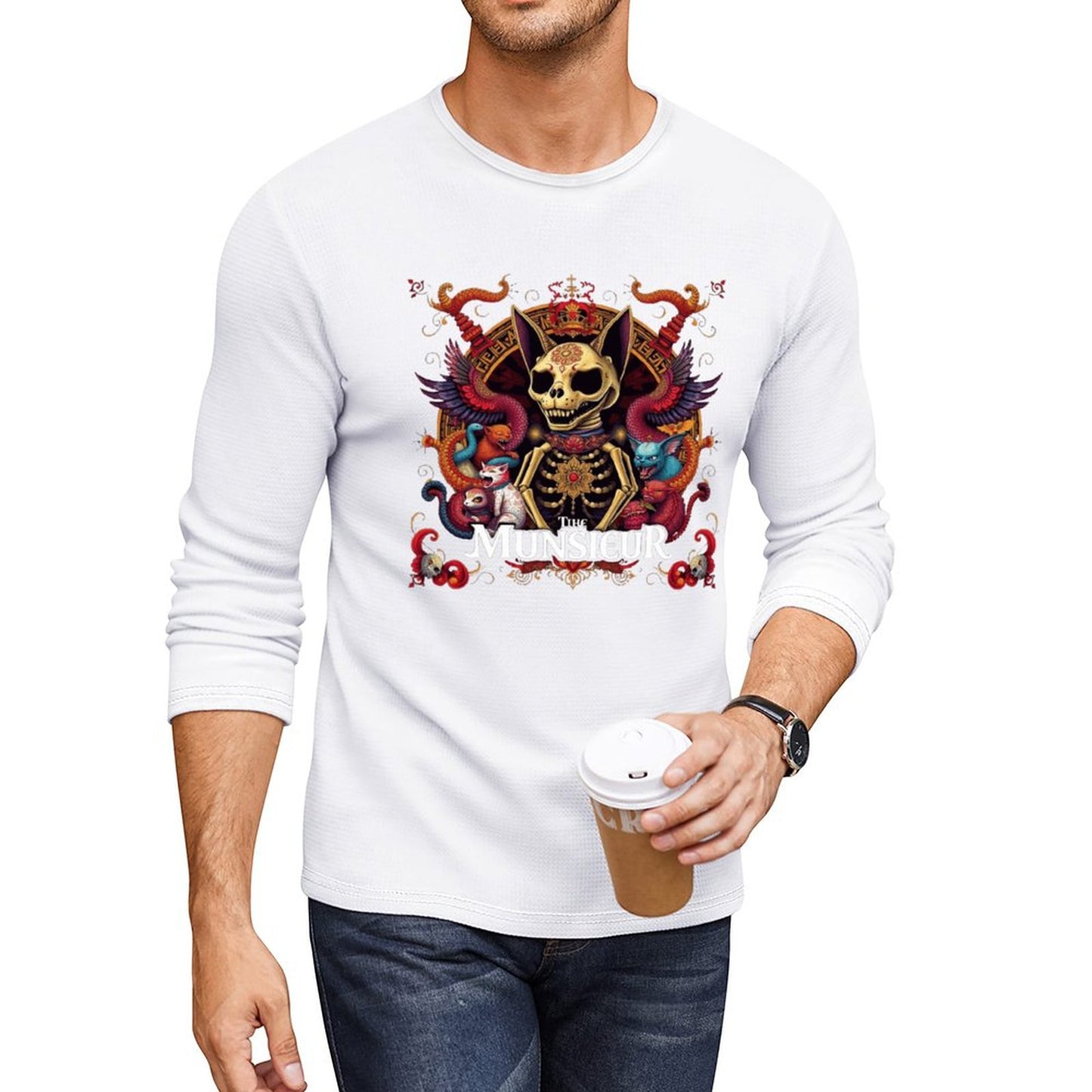 Munsieur Long Sleeve Tee for Men: Lightweight Feel with a Premium Look - Munsieur