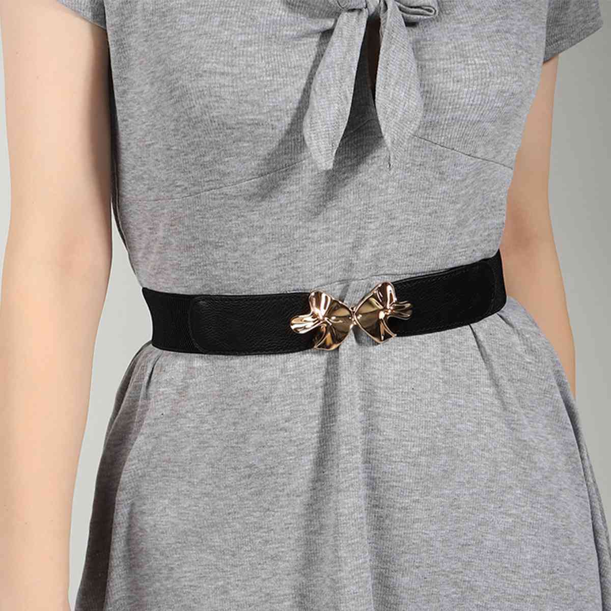 Alloy Buckle Elastic Belt - Munsieur