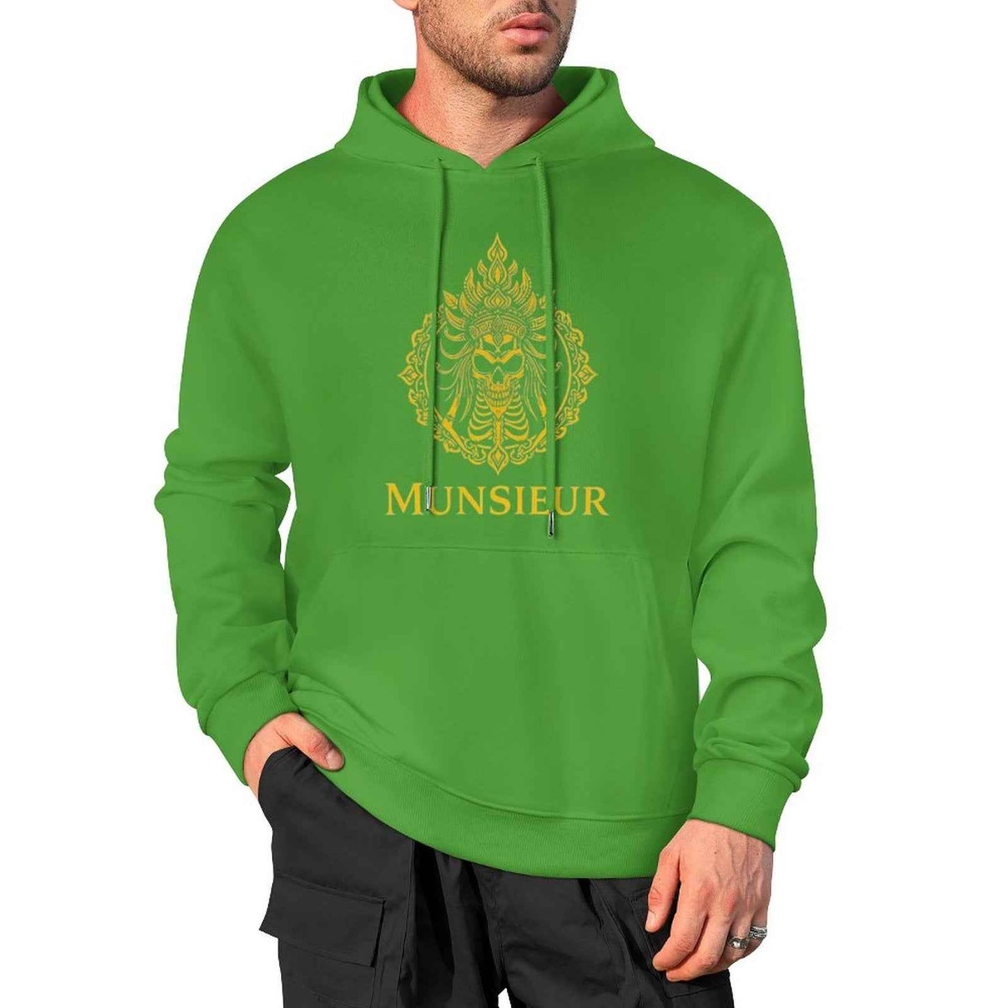 Munsieur Phantom Threads: Skull Edition Hoodie for Men - Munsieur