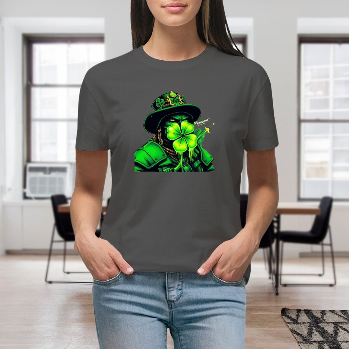 St. Patrick's Day Collection Women's Munsieur Clover Gang T-shirt