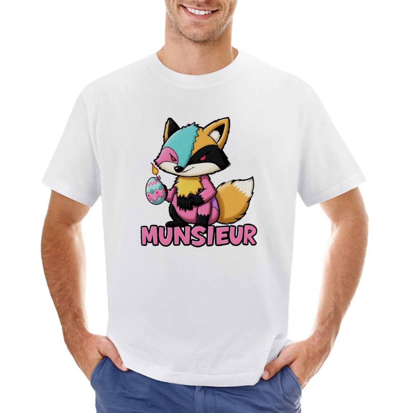 Munsieur Men's Tee Easter Collection "Sly Fox" Designer Tee