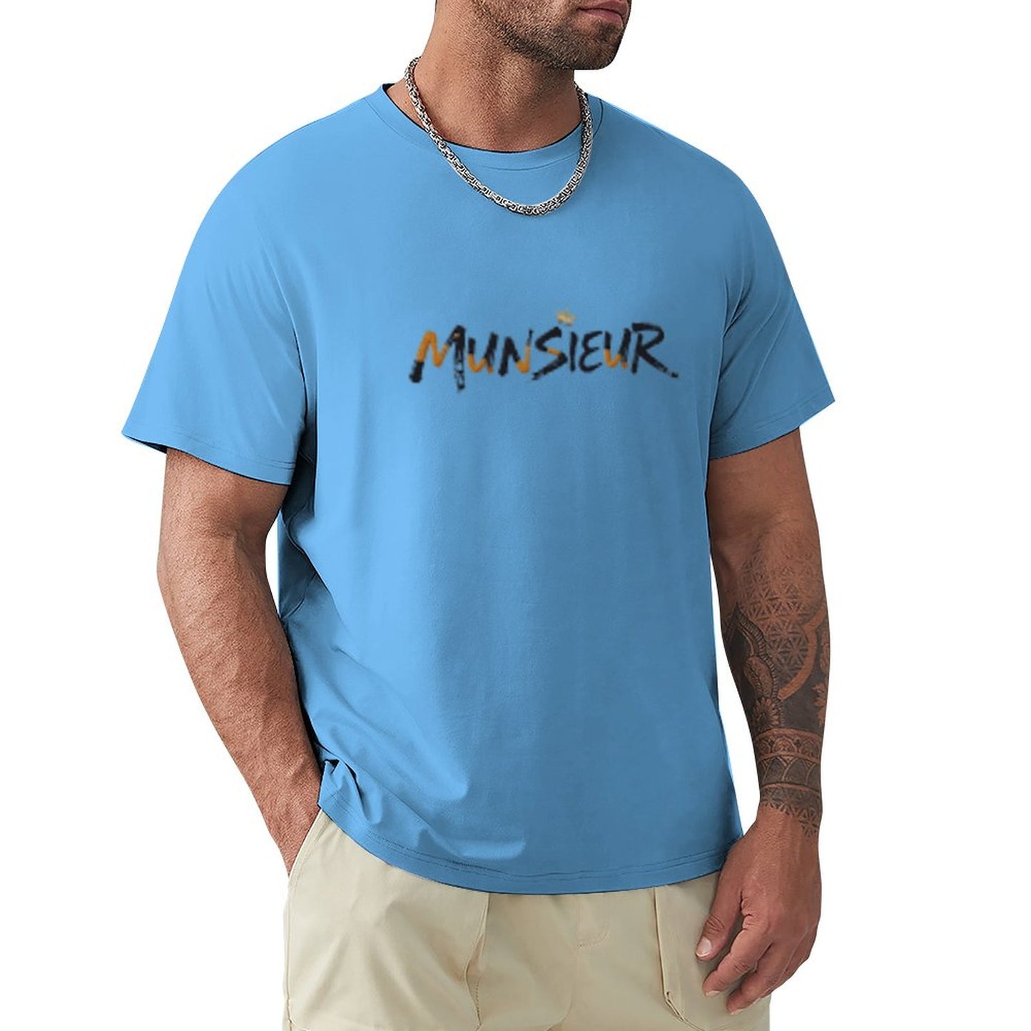 Munsieur Signature Men's Tee (High Definition & Front Printing)