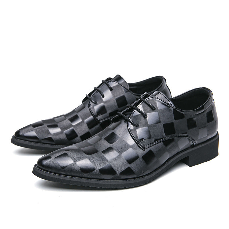 Plus Size Pointed Leather Shoes Fashion Men's