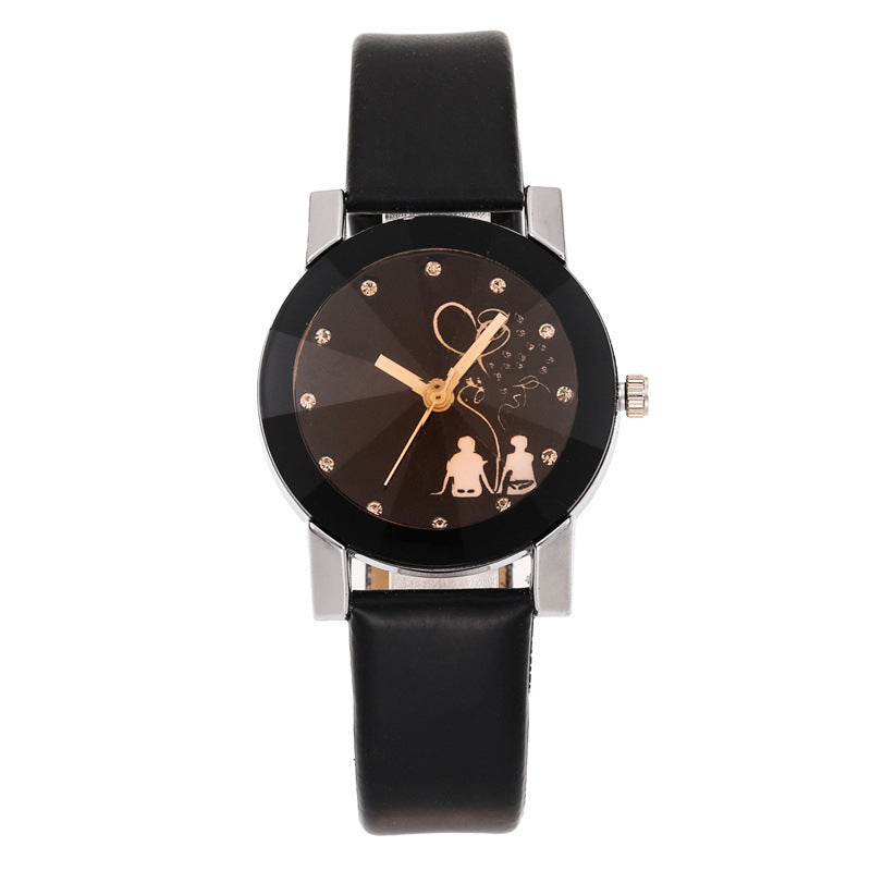 New Couple Quartz Trendy Stylish Glossy Simple Elegant Couples Watch