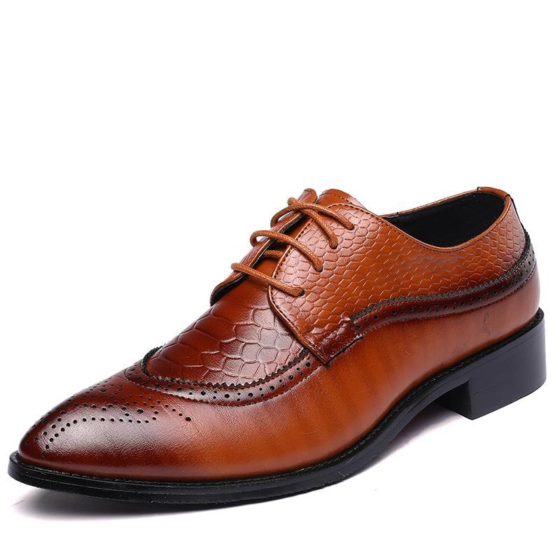 New Spring Men's Business Oxfords Leather Shoes