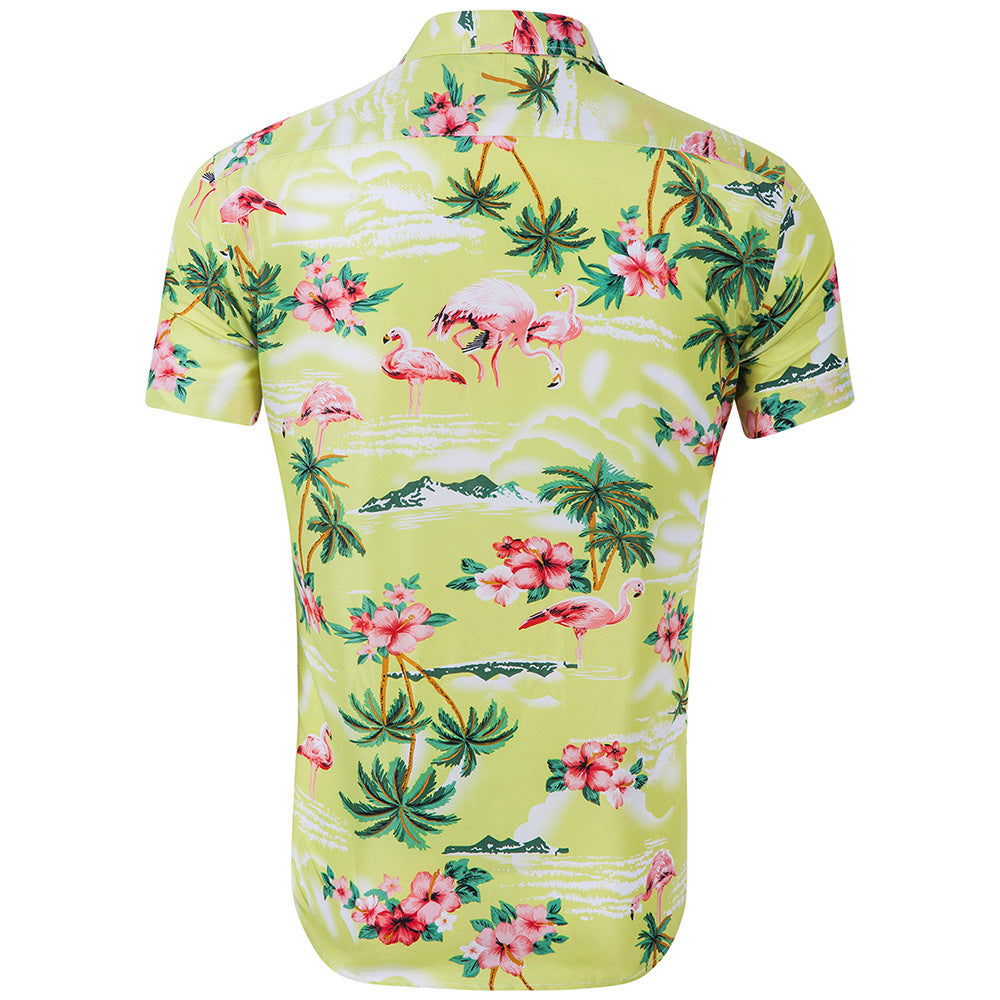Casual floral beach short sleeve