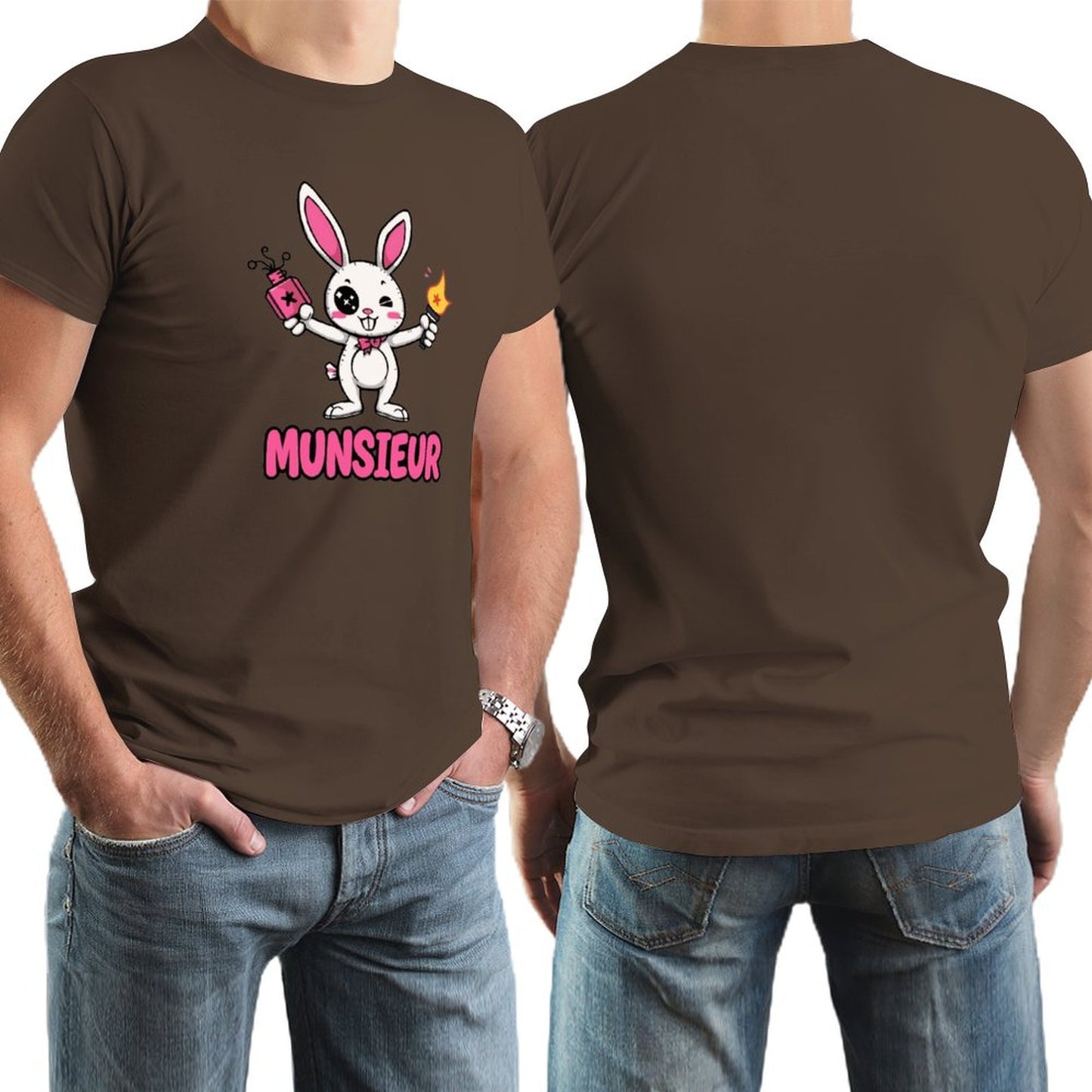 Munsieur Tee for Men Easter Bunny Collection "Strike" Designer Tee