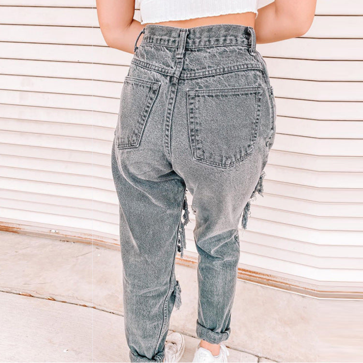 Women's Jeans Ripped Holes Women's Jeans