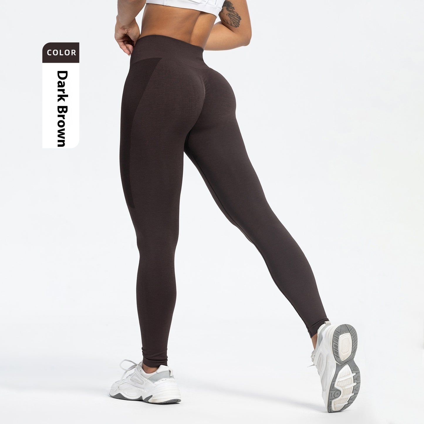 Women's Sports Fitness Seamless Hip Raise High Waist Yoga Leggings