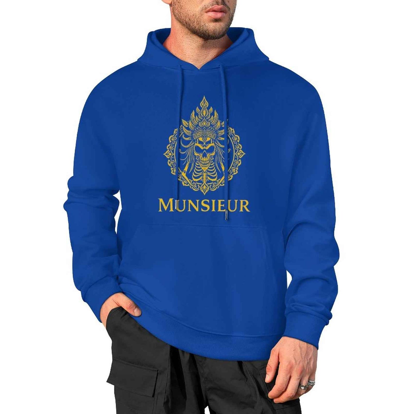 Munsieur Phantom Threads: Skull Edition Hoodie for Men - Munsieur