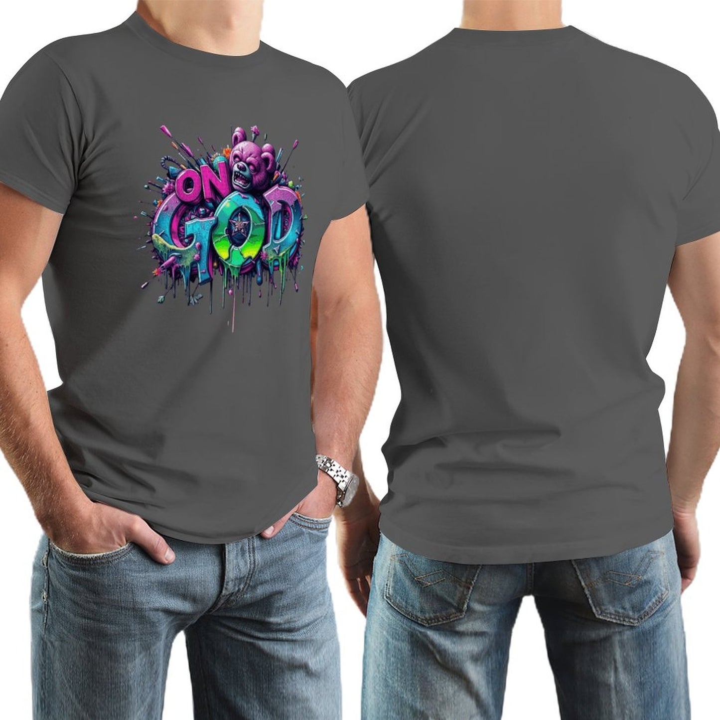 Men's Tee "On God" Streetwear Fashion Munsieur Men's Tee