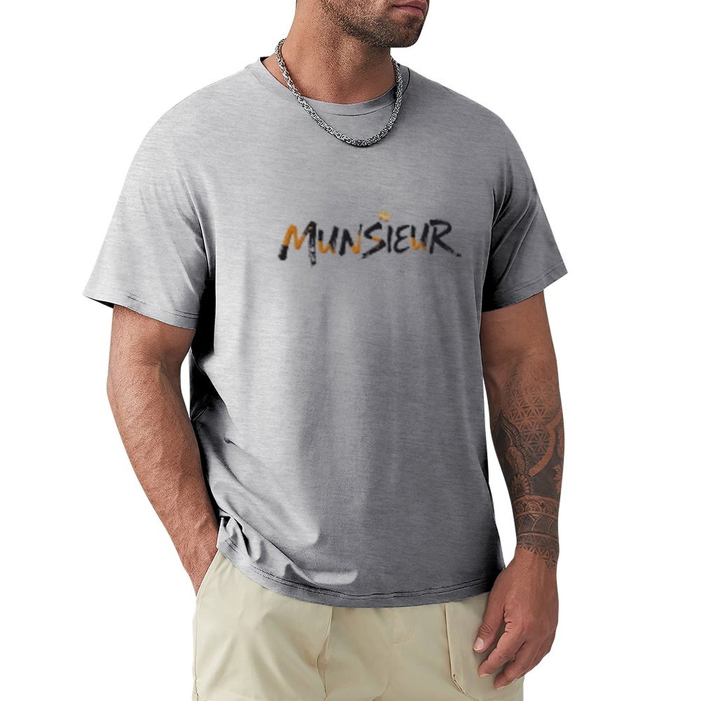 Munsieur Signature Men's Tee (High Definition & Front Printing)