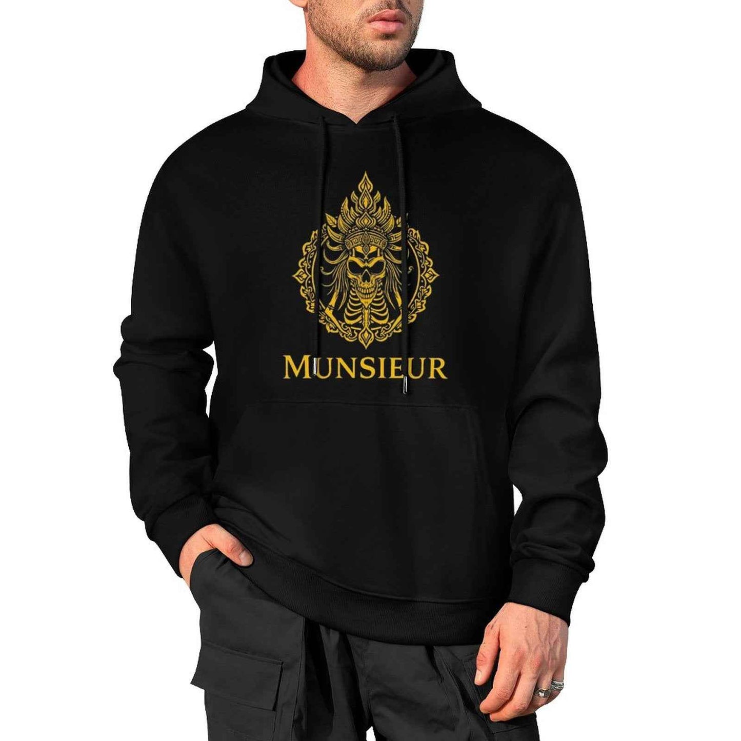 Munsieur Phantom Threads: Skull Edition Hoodie for Men - Munsieur