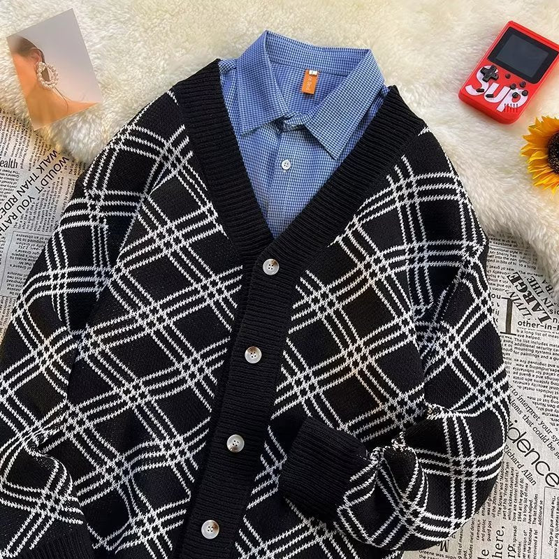 Cardigan Hoodie for Men's Idle Style Autumn