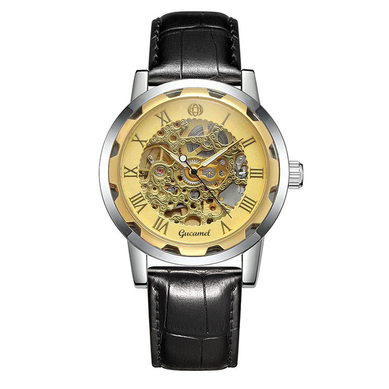 Strip Hollow Gold Manual Mechanical Watch