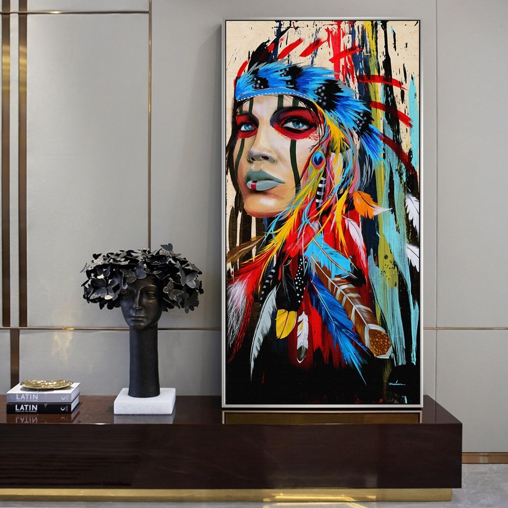 Canvas Home Art Airbrushed Painting For Decoration