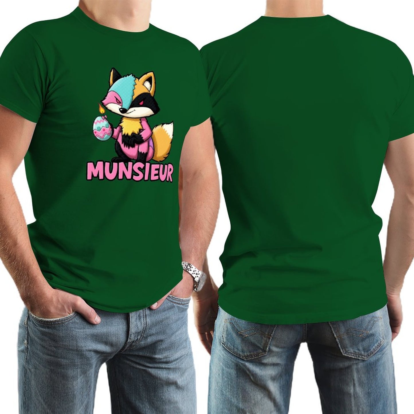Munsieur Men's Tee Easter Collection "Sly Fox" Designer Tee