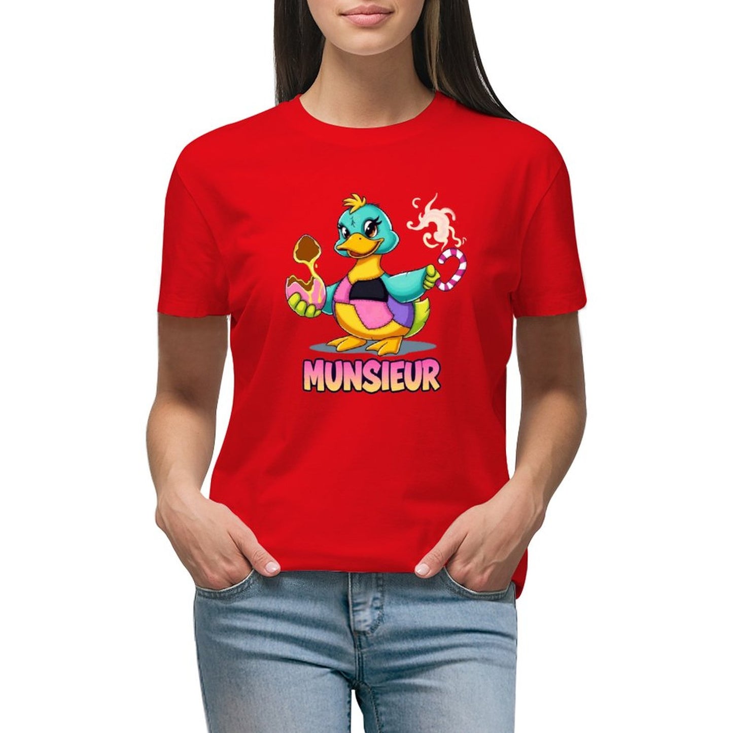 Munsieur Women's T-Shirt Easter Collection "Lucky Duckie" Designer Streetwear