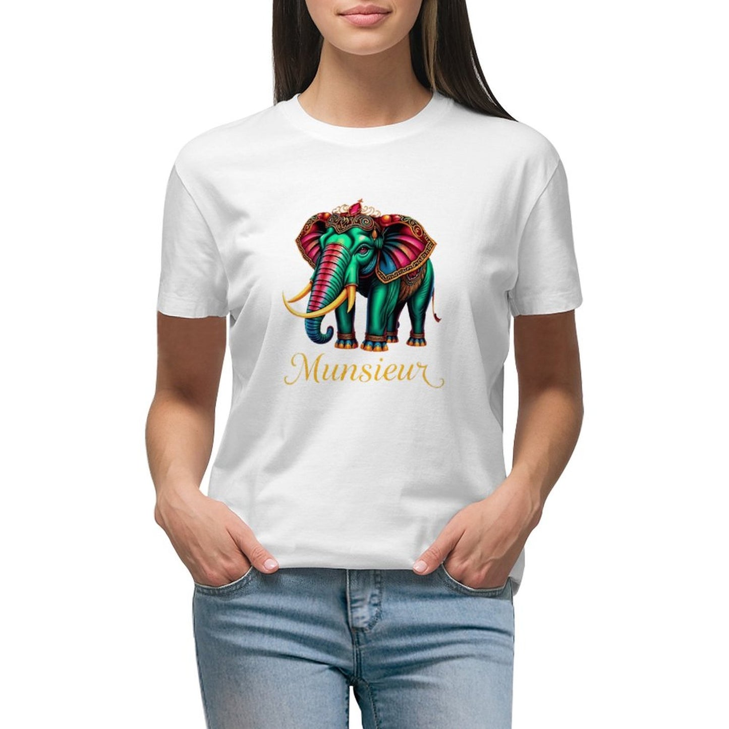 Munsieur T-Shirts for Women "Belaphant" Streetwear Design