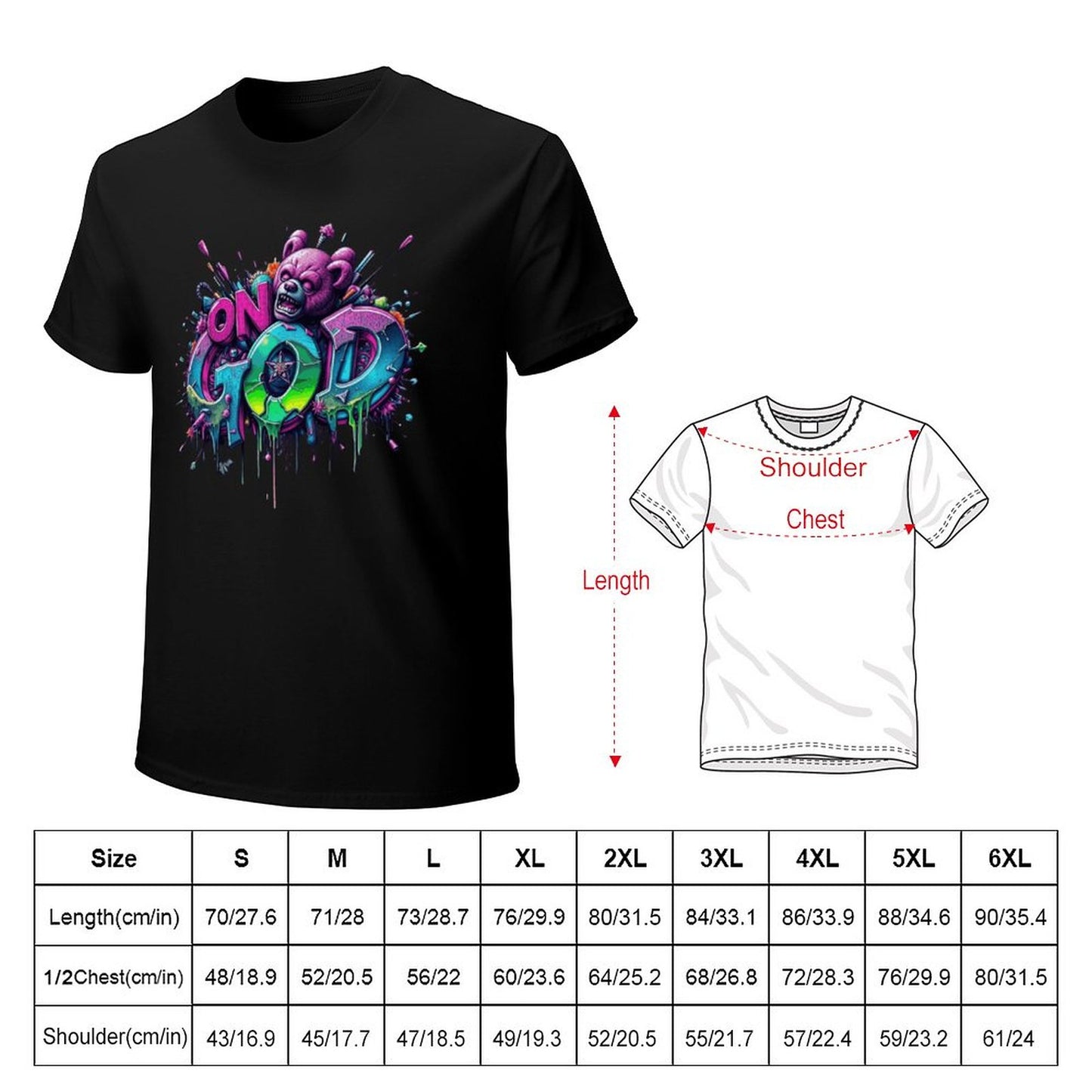 Men's Tee "On God" Streetwear Fashion Munsieur Men's Tee