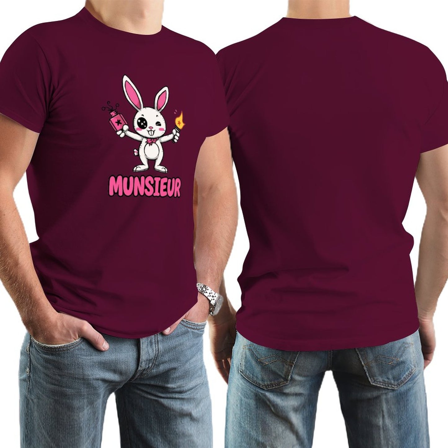 Munsieur Tee for Men Easter Bunny Collection "Strike" Designer Tee