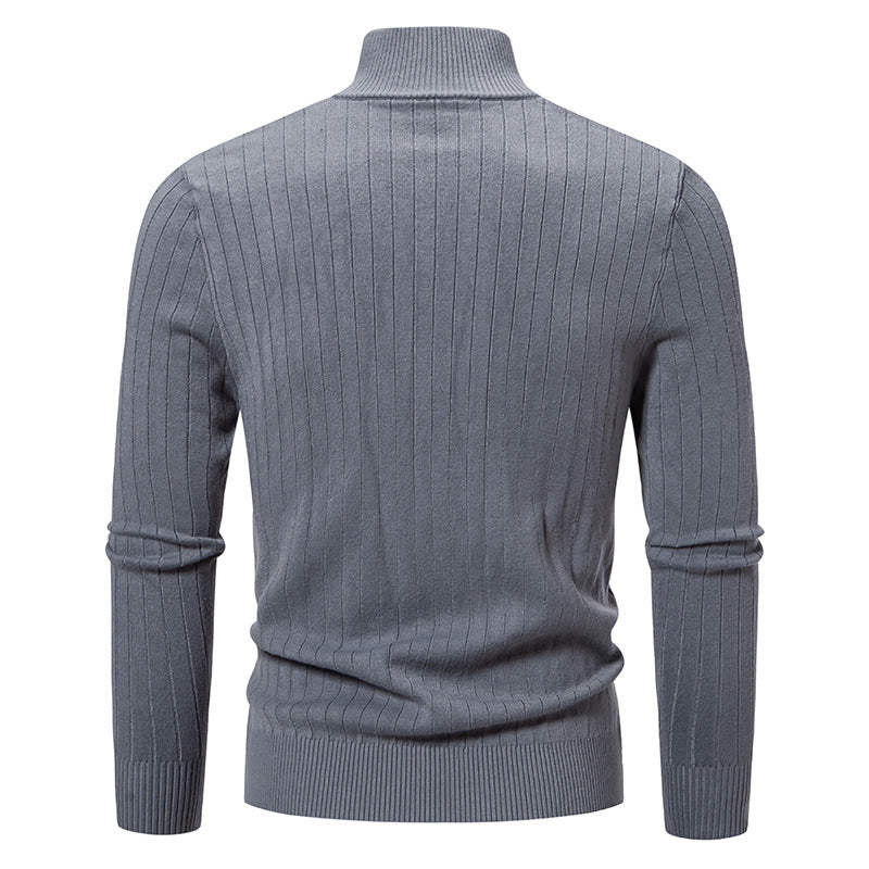 Solid Color Zipper Cardigan Hoodie For Men