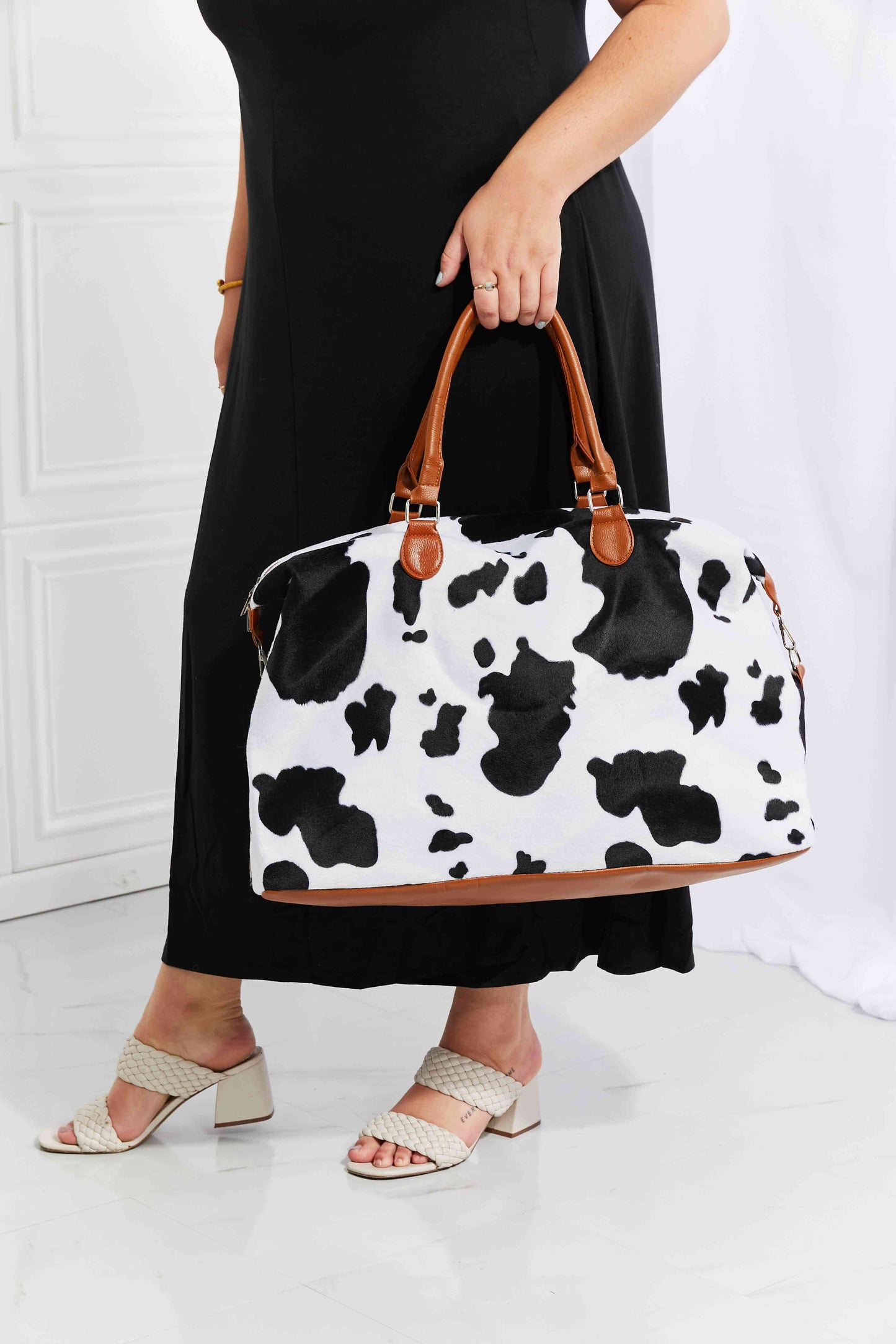 Animal Print Plush Weekender Bag - Munsieur