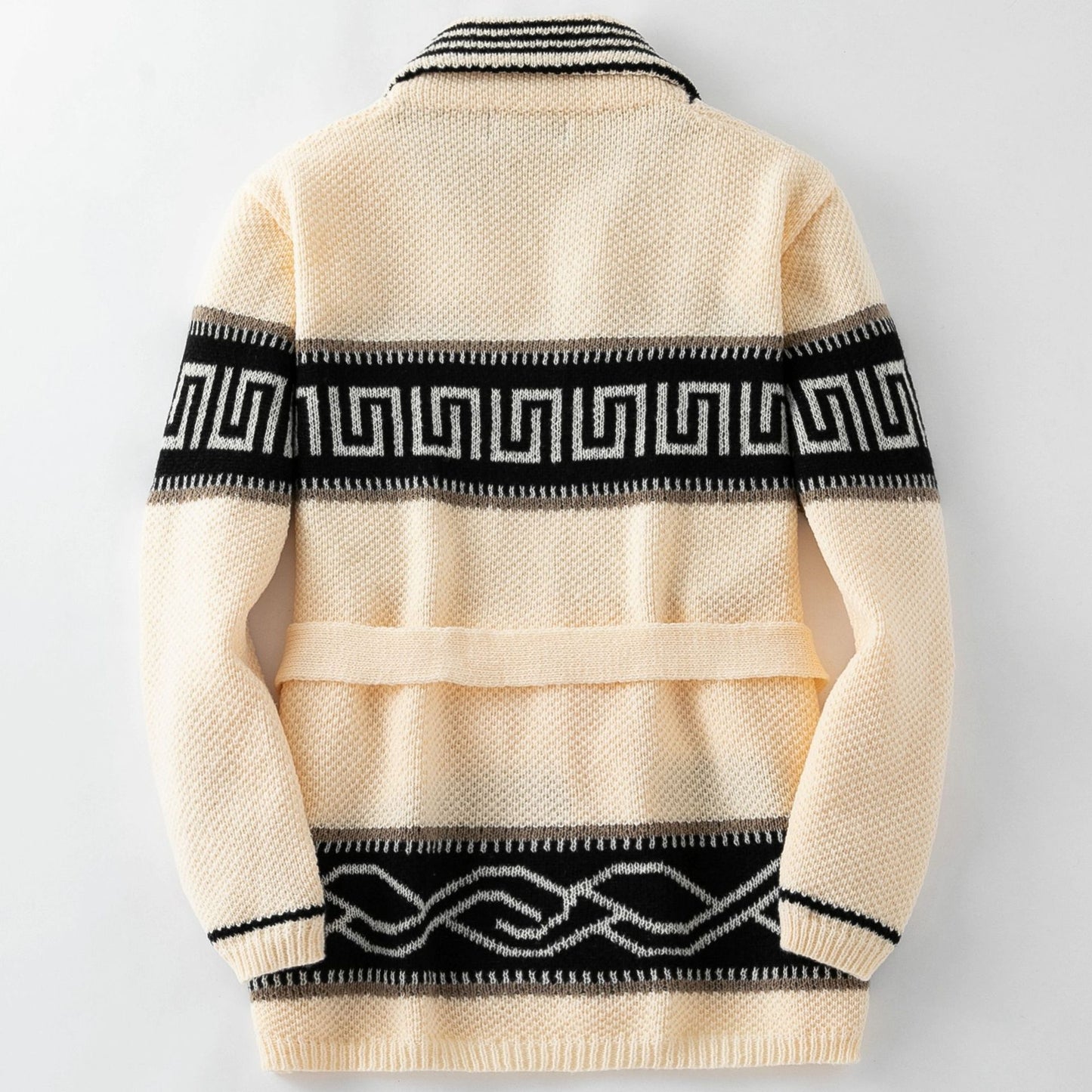 Men's Fashion Jacquard Knitted Coat