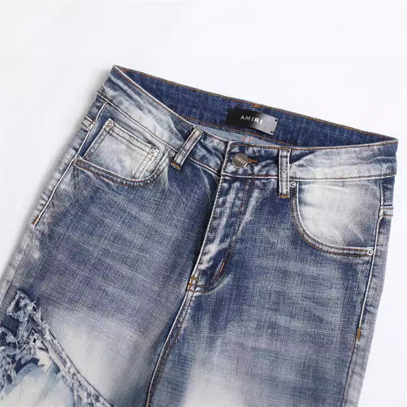 Men's Hole Patch Designer Pants